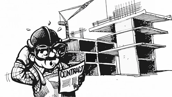 Contracts line drawing